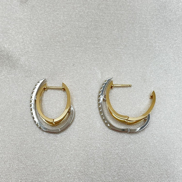 K18/K18WG ピアス ダイヤ CJ0045