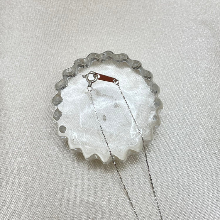 K18WG ネックレス ダイヤ CJ0055