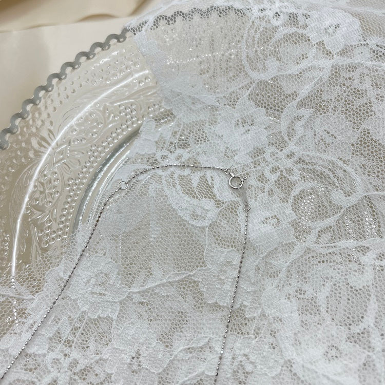 K18WG ネックレス ダイヤ CJ0063