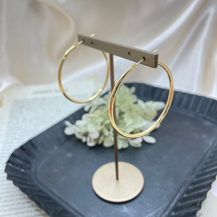 K18 ピアス フープ CJ0075