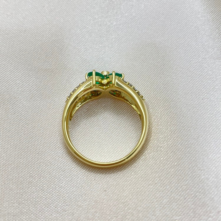K18 リング エメラルド CJ0105