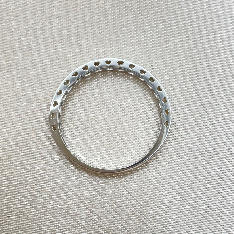 K18WG リング ダイヤ H&C CJ0112