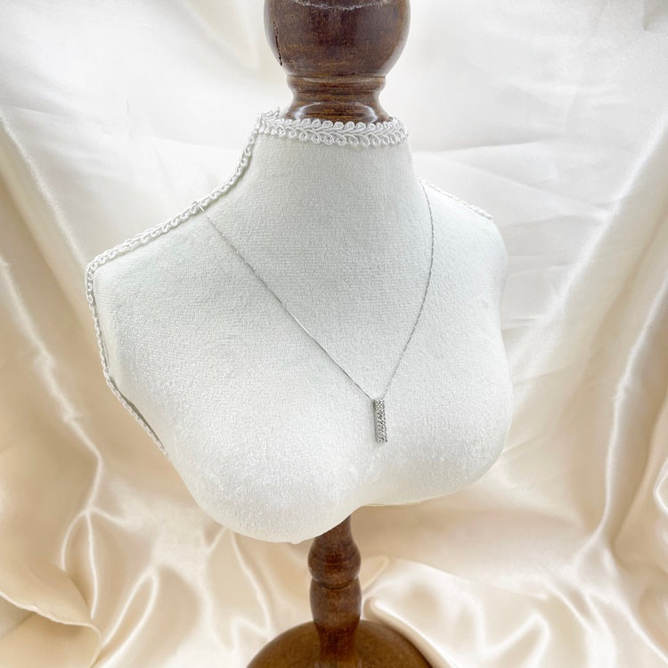 K18WG ネックレス ダイヤ CJ0148