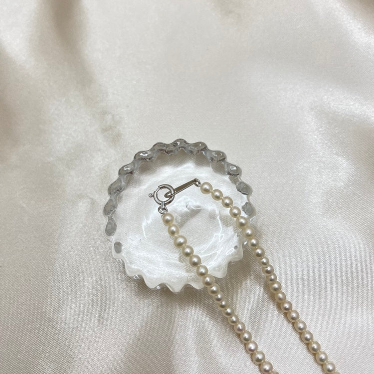 K18WG ネックレス ベビーパール CJ0158