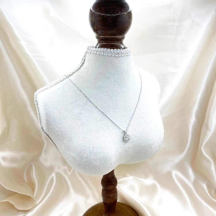 K18WG ネックレス ダイヤ CJ0168