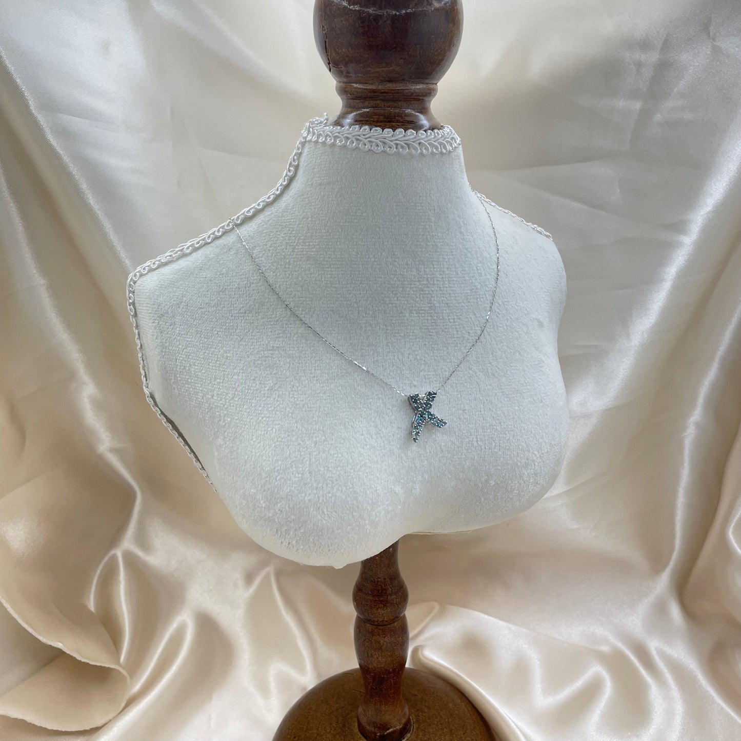 K18WG ネックレス ダイヤ CJ0172