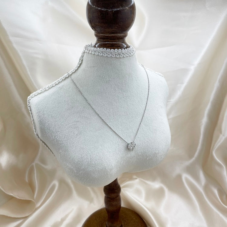 K18WG ネックレス ダイヤ CJ0176