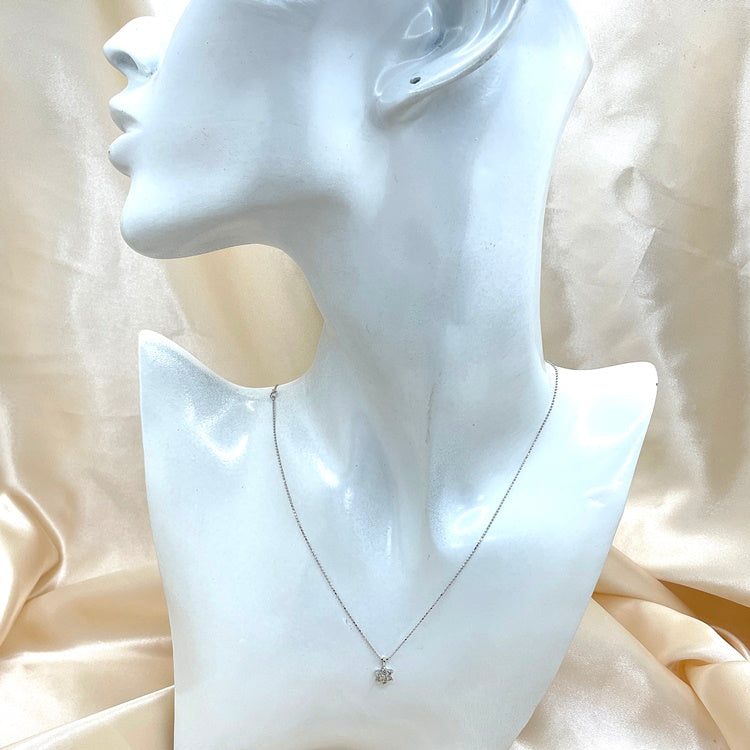 K18WG ネックレス ダイヤ CJ0187