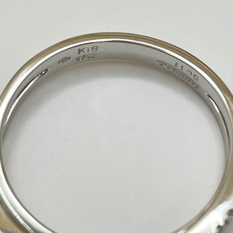 K18WG リング ダイヤ CJ0193