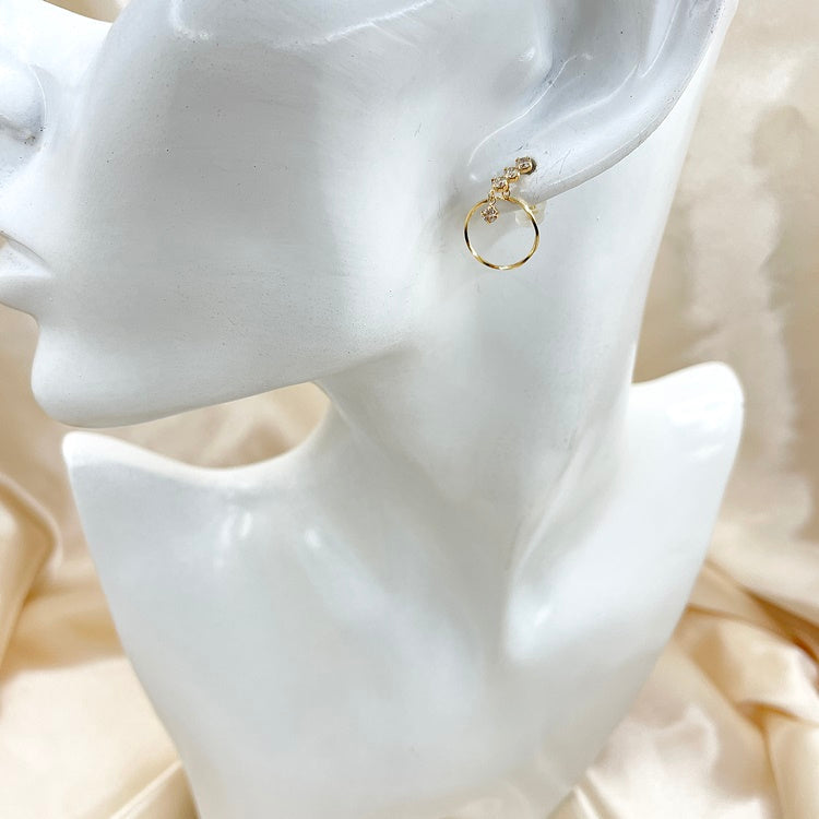 K18 ピアス ダイヤ CJ0223