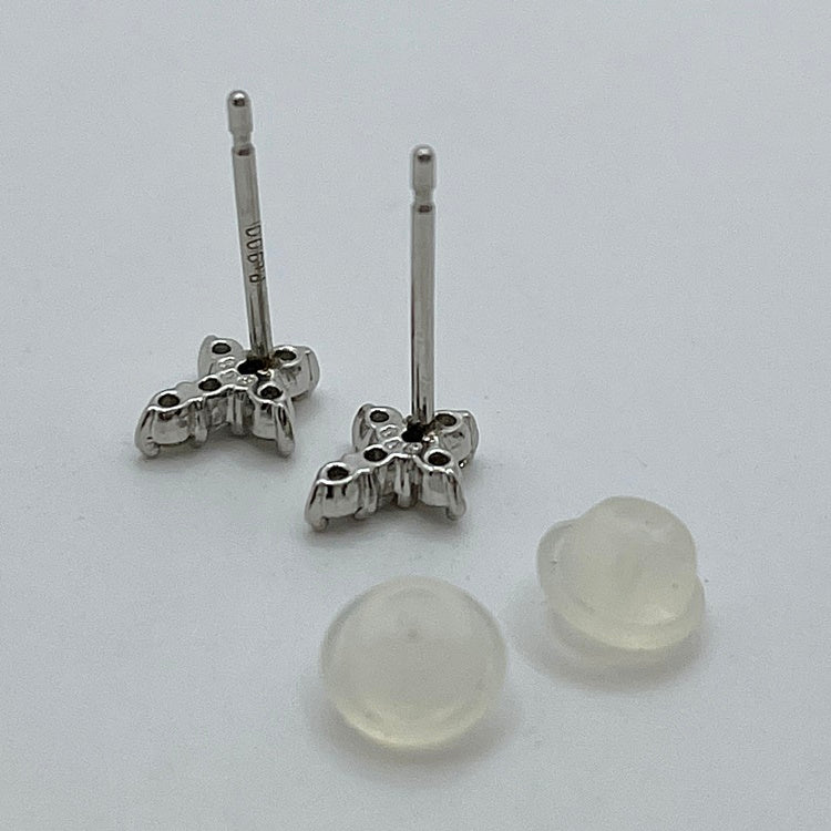 Pt ピアス ダイヤ クロスCJ0224