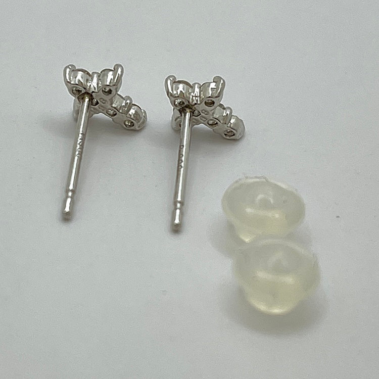 Pt ピアス ダイヤ クロスCJ0224