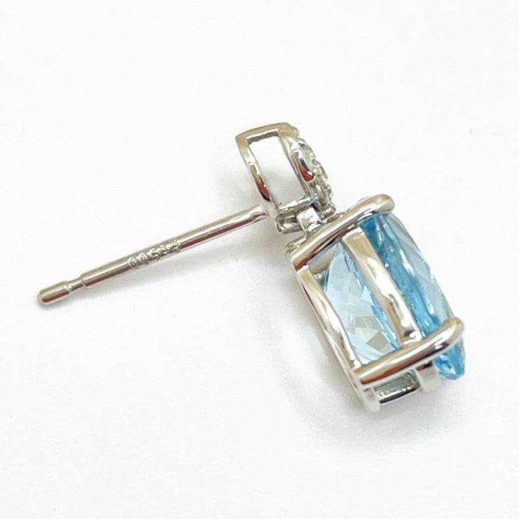 Pt ピアス アクワマリン CJ0240