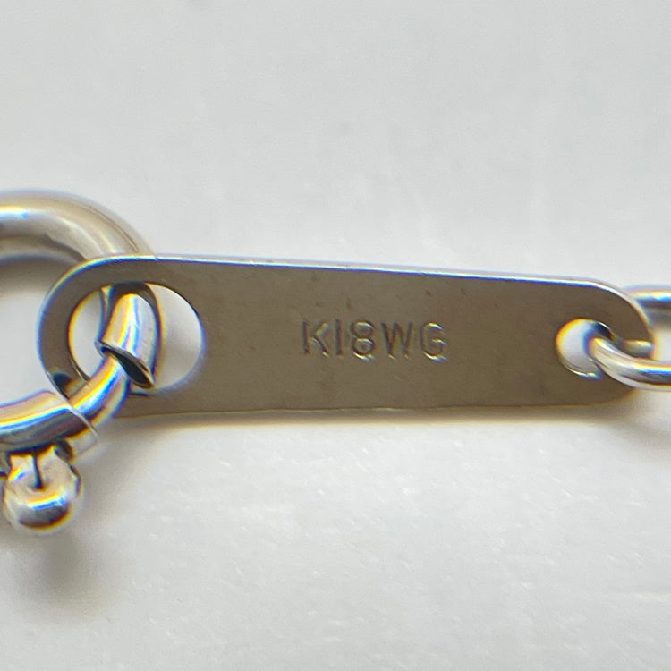 K18WG ネックレス ダイヤ CJ0276