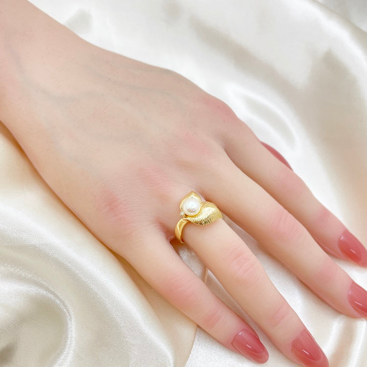 K18 リング パール CJ0306