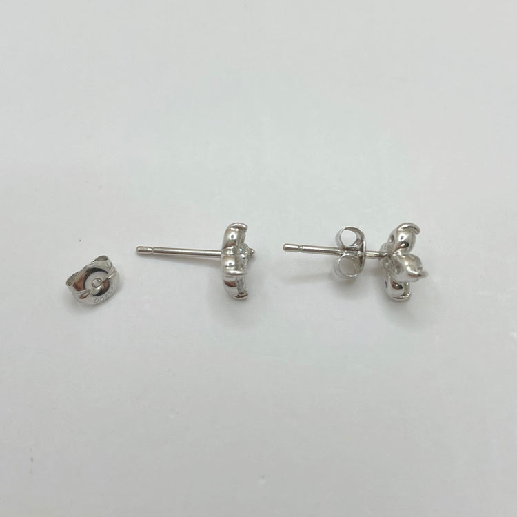 K18WG/Pt ピアス ダイヤ CJ0324