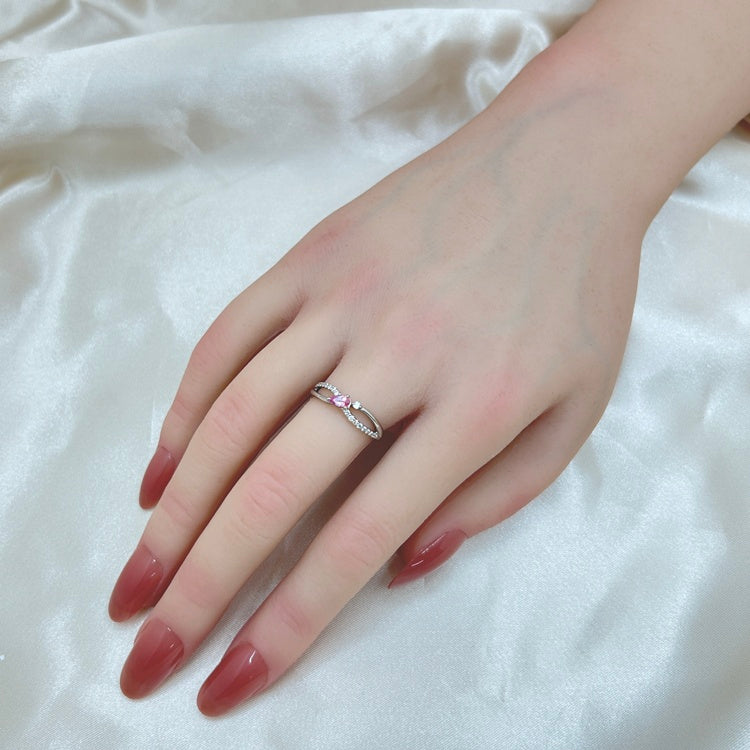 Pt リング パパラチャサファイア CJ0381