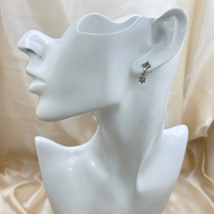 Pt ピアス ダイヤ CJ0382