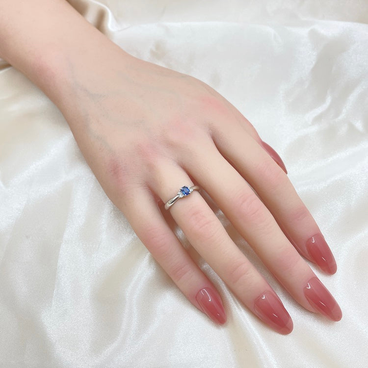 Pt リング サファイア CJ0417