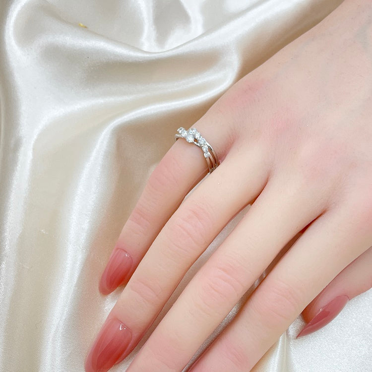 Pt リング ダイヤ CJ0430 H&C