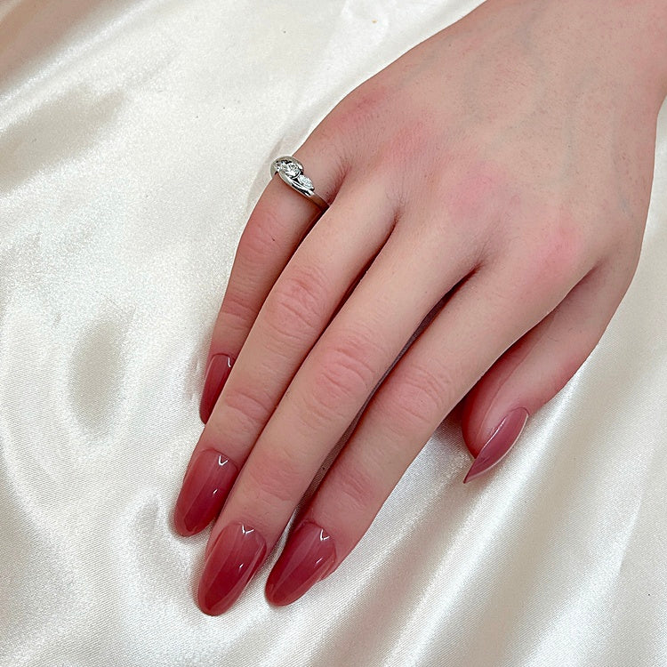 Pt リング ダイヤ (ピンキー) CJ0431