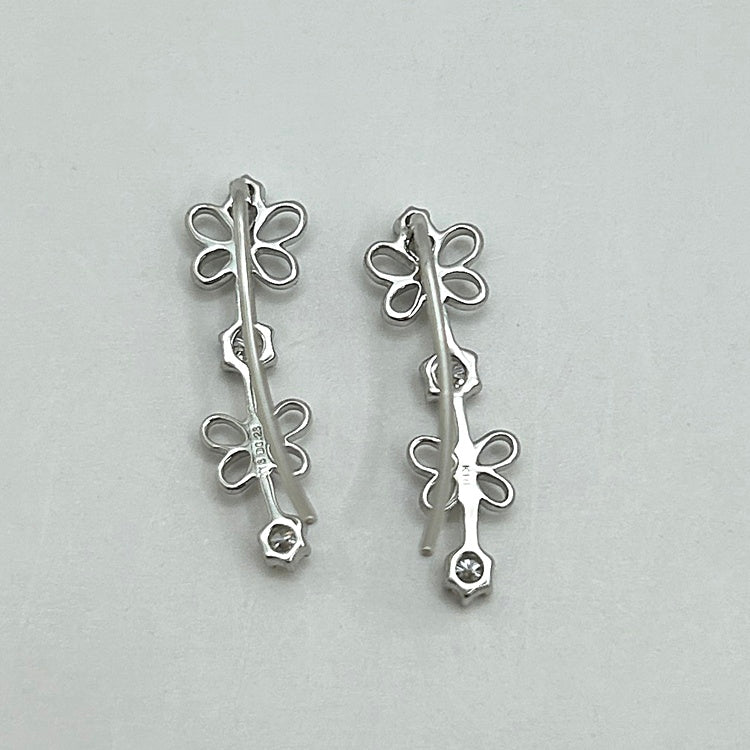 K18WG ピアス ダイヤ CJ0462