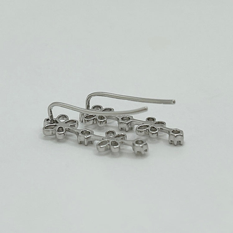 K18WG ピアス ダイヤ CJ0462