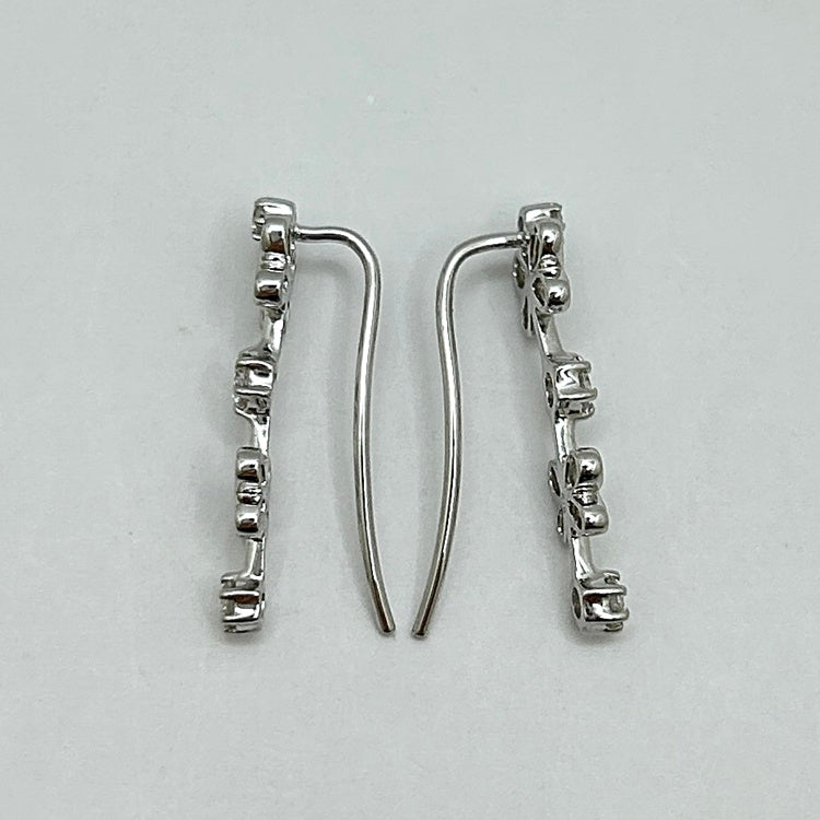 K18WG ピアス ダイヤ CJ0462