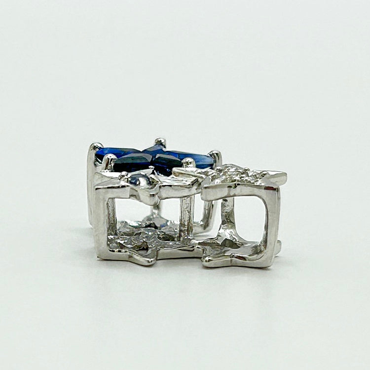 K18WG ペンダントトップ サファイア CJ0470