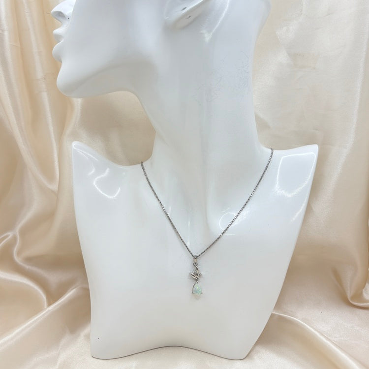 Pt ネックレス オパール CJ0594