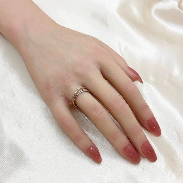 K18/Pt リング ダイヤ CJ0669