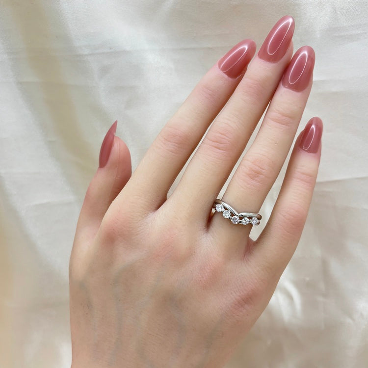 Pt リング ピンクダイヤ CJ0671