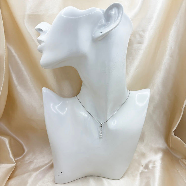 K18WG ネックレス ダイヤ CJ0684