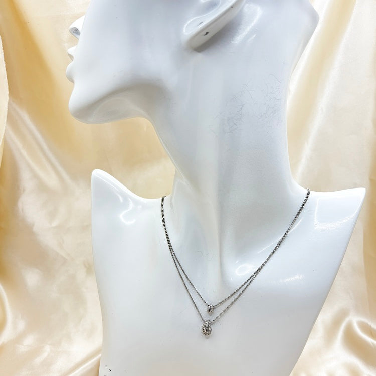 Pt ネックレス ダイヤ CJ0686