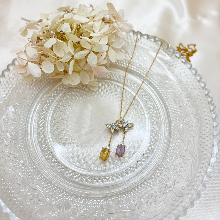 K18 ネックレス アメシスト シトリン CJ0690 – ジュエリーショップ ロンド