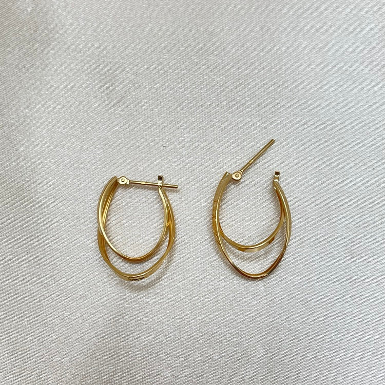 K18 ピアス フープ NJ0042