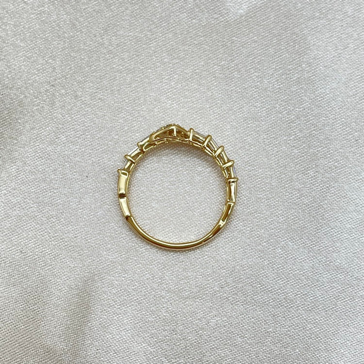 K18 リング ダイヤ スネーク NJ0065