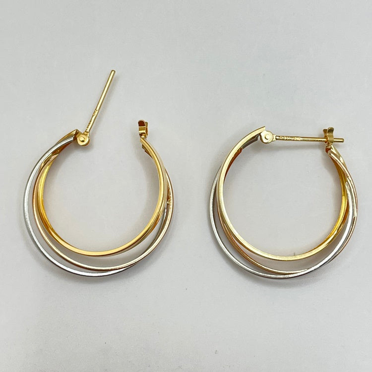 Pt/K18YG/K18PG ピアス フープ NJ0084