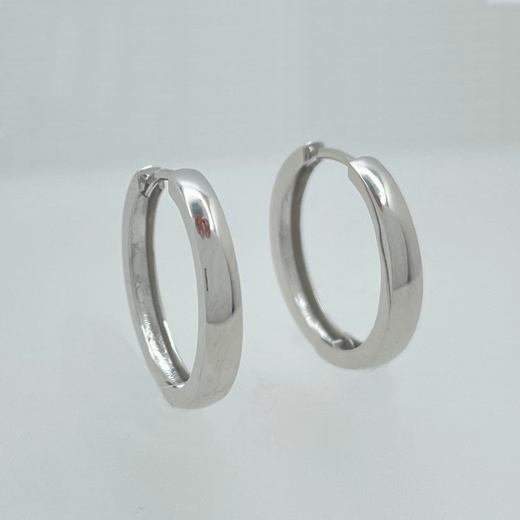 K18WG ピアス フープ NJ0092