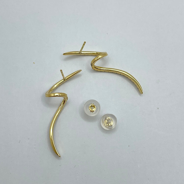 K18 ピアス ダイヤ NJ0109