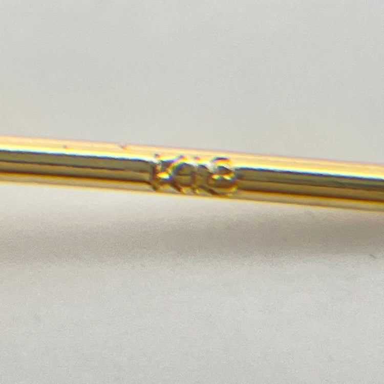 K18 ピアス ガーネット NJ0133