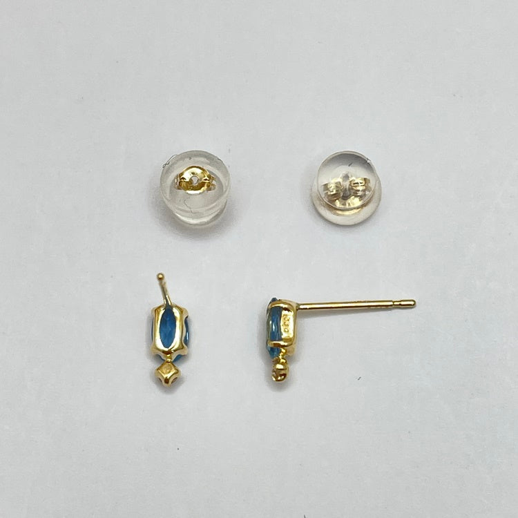 K18 ピアス アクワマリン NJ0145