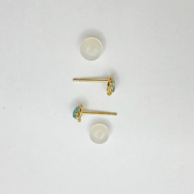 K18 ピアス アパタイト NJ0159