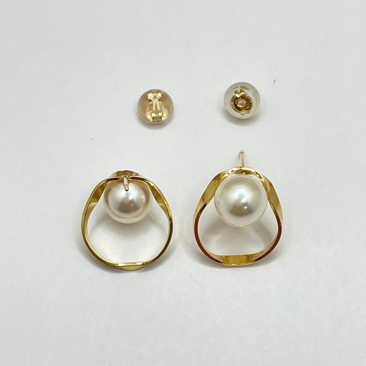 K18 ピアス パール NJ0162