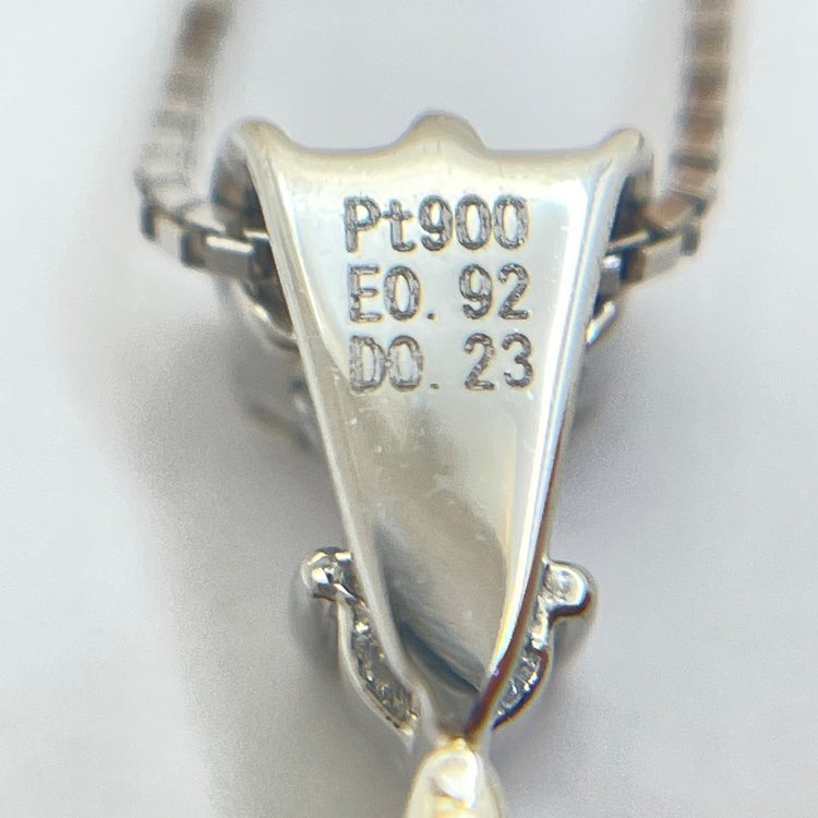 Pt /K18WG ネックレス エメラルド NJ0170