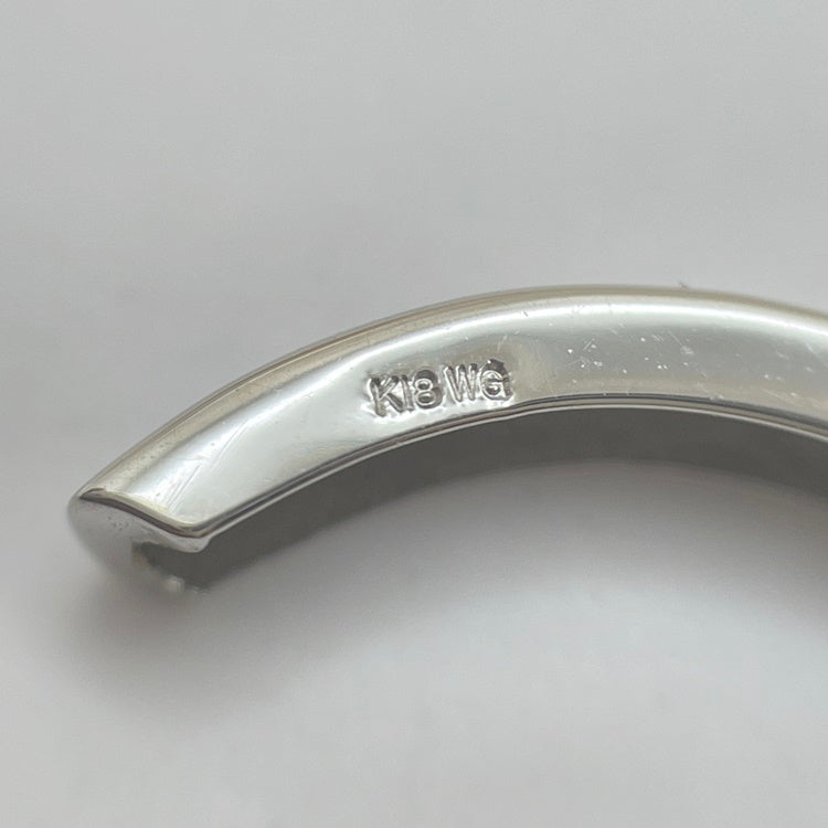 K18WG ピアス フープ NJ0177
