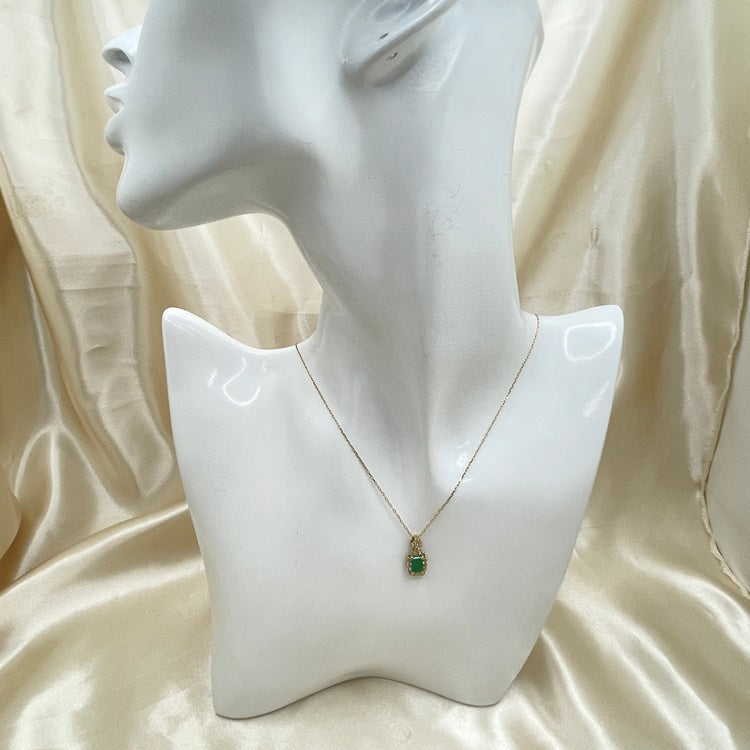 K18 ネックレス エメラルド NJ0182