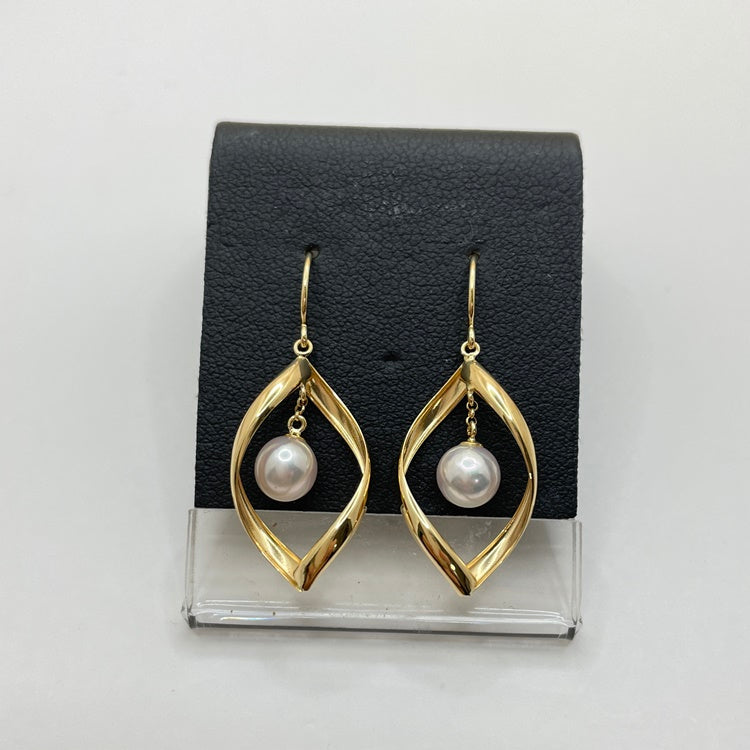 K18 ピアス パール NJ0193
