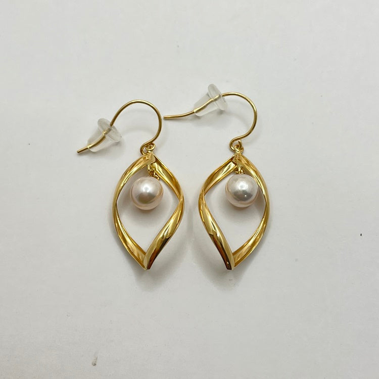 K18 ピアス パール NJ0193