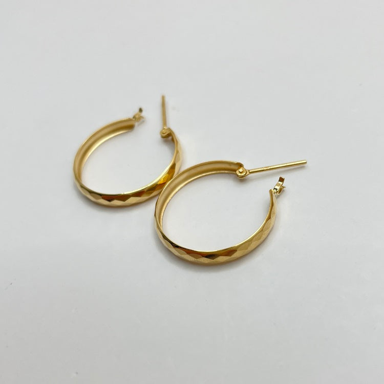 K18 ピアス フープ NJ0200